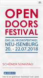Mobile Screenshot of open-doors-festival.de